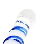 Colorful Ribbon Glass Dildo Crystal Female Masturbation Wand – product view 6