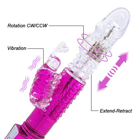 Telescopic Vibration Ball 12 Ffrequency Vibration Masturbator – product view 4