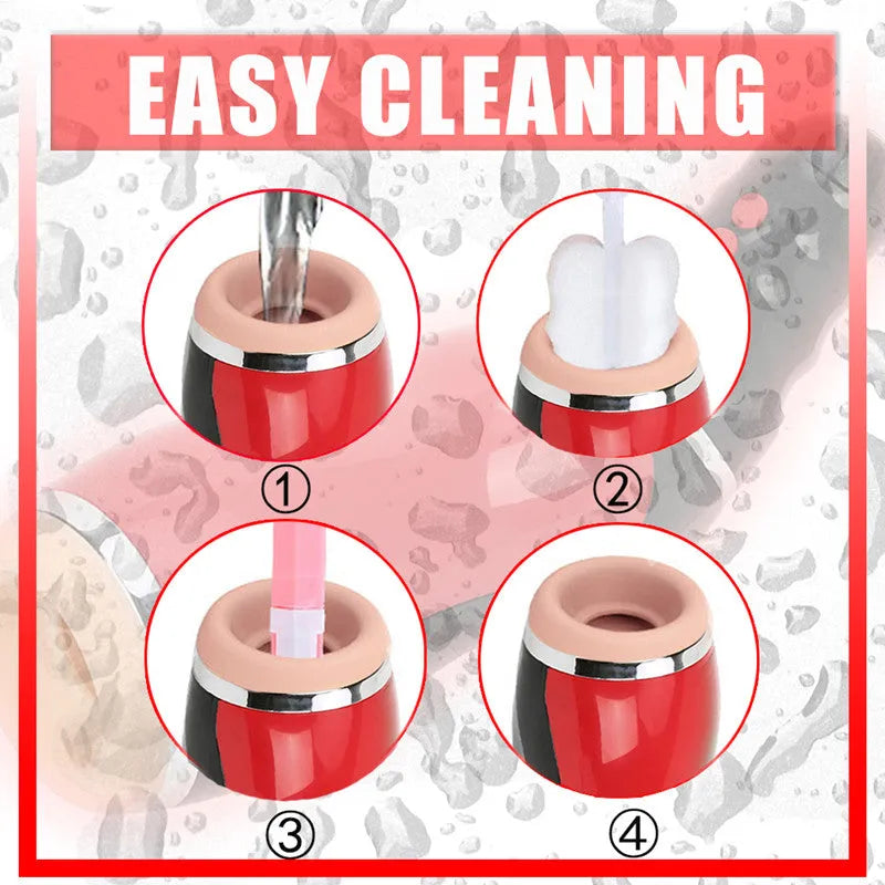 Airbag 10 Vibrating 5 Sucking Voice Male Stroker Realistic Oral Sex Deep Throat Heating Artificial Vagina Male Stroker – product view 4