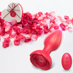 Rose Remote Control 10 Frequency Vibration Silicone Anal Plug – product view 11