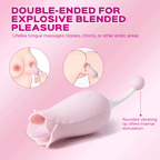 10 Frequency Vibrator Rose Tongue Licking with Vibrating Egg – product view 3