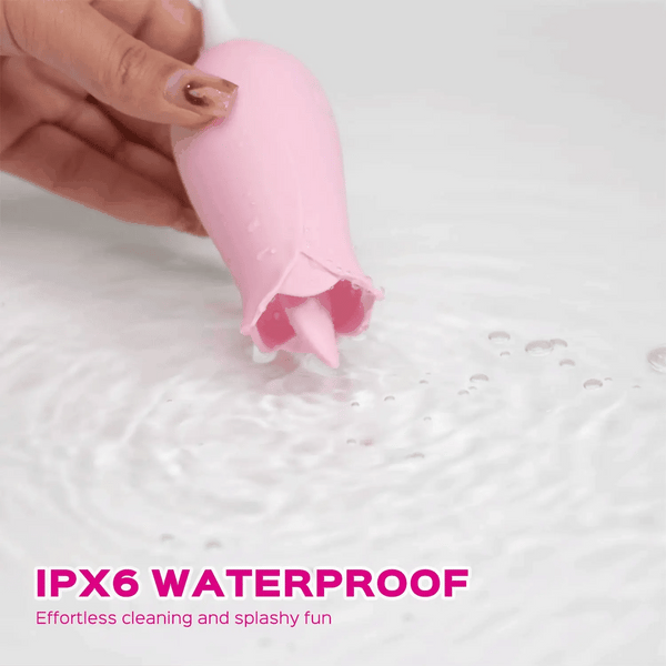 10 Frequency Vibrator Rose Tongue Licking with Vibrating Egg – product view 5