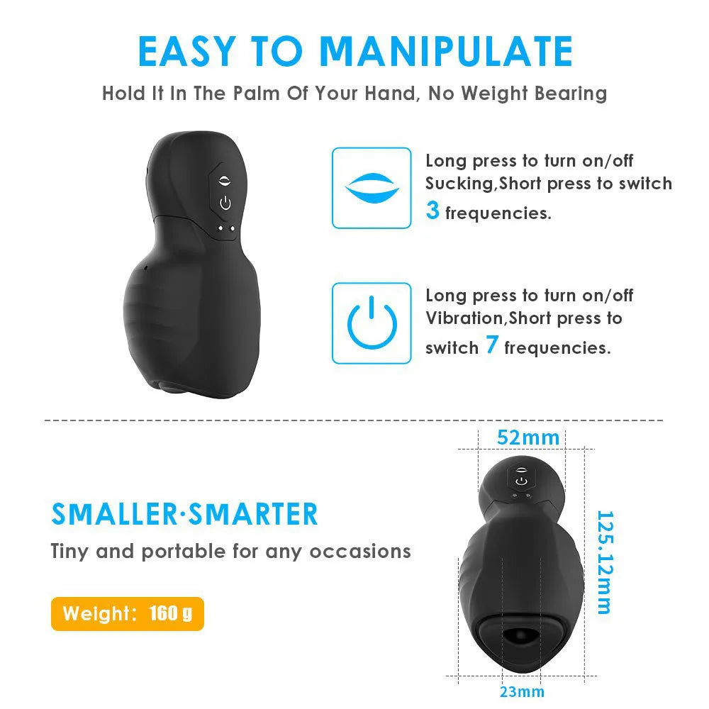 UltraDriveⅡ 7 Vibration 3 Sucking Male Stroker Penis Trainer Super Pleasure Glans Trainer – product view 4