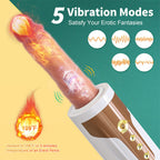 5 Vibrations And 5 Thrust Modes Auto Thrust Remote Control Dildo G-Spot Vibrator – product view 6