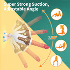 5 Vibrations And 5 Thrust Modes Auto Thrust Remote Control Dildo G-Spot Vibrator – product view 3