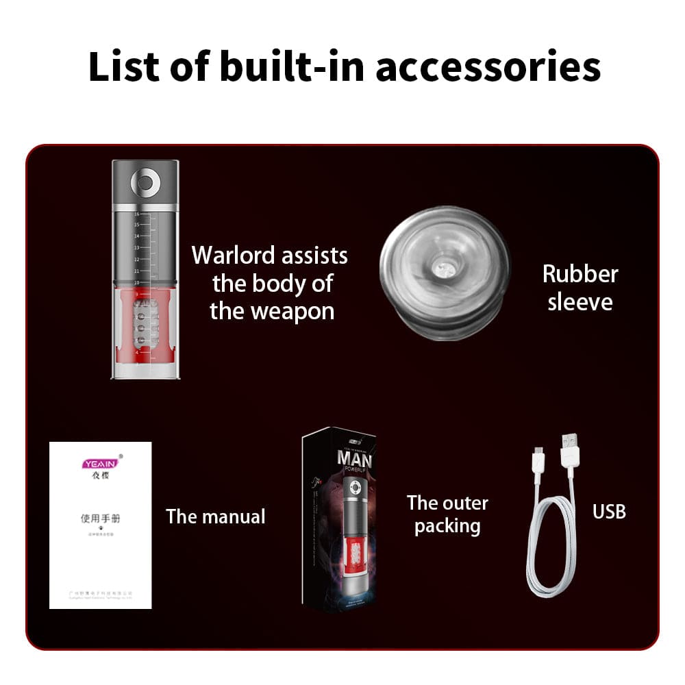 Fully Automatic 6 In 1 Vacuum Pump Sucking Clip Sucking Male Stroker – product view 17