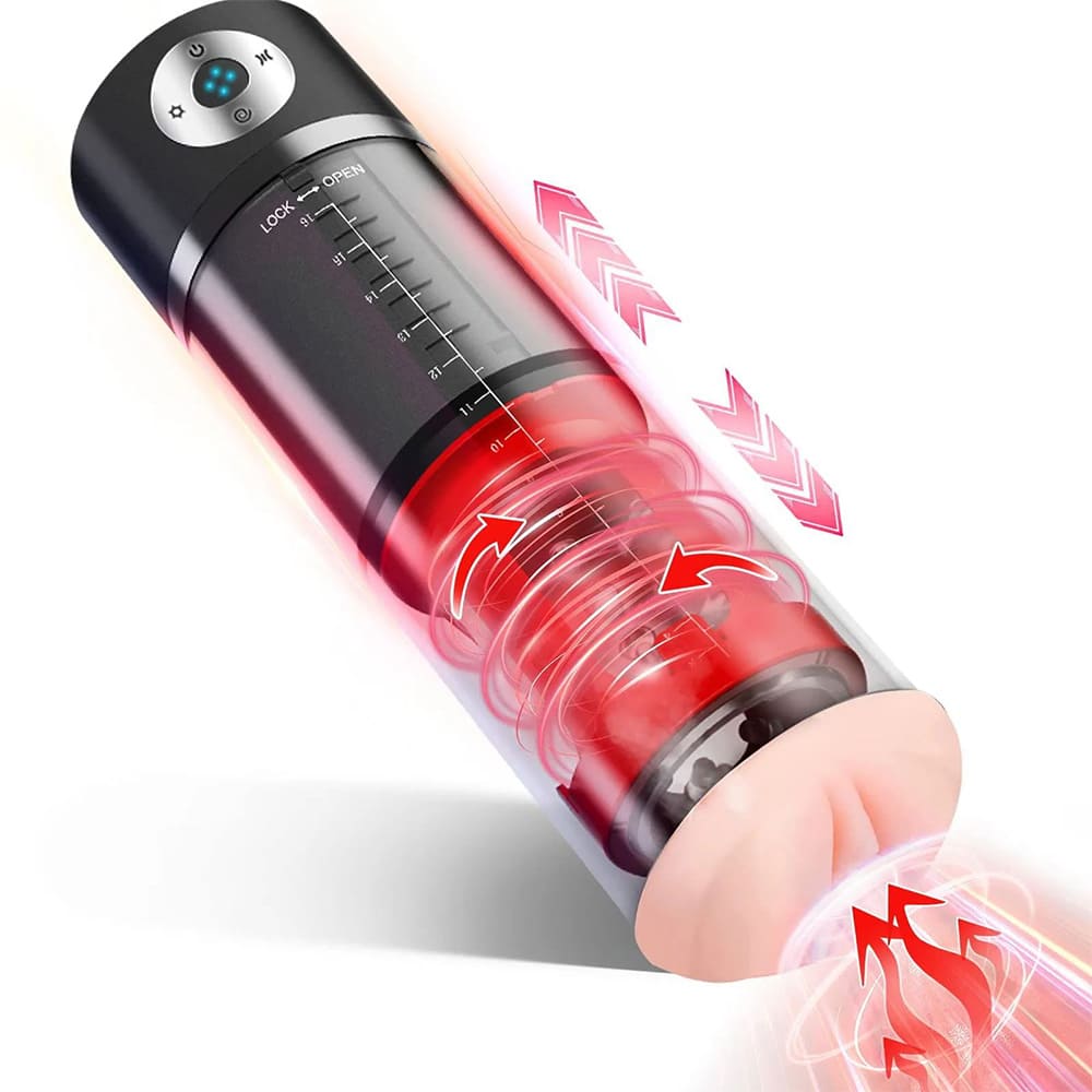 Fully Automatic 6 In 1 Vacuum Pump Sucking Clip Sucking Male Stroker – product view 11