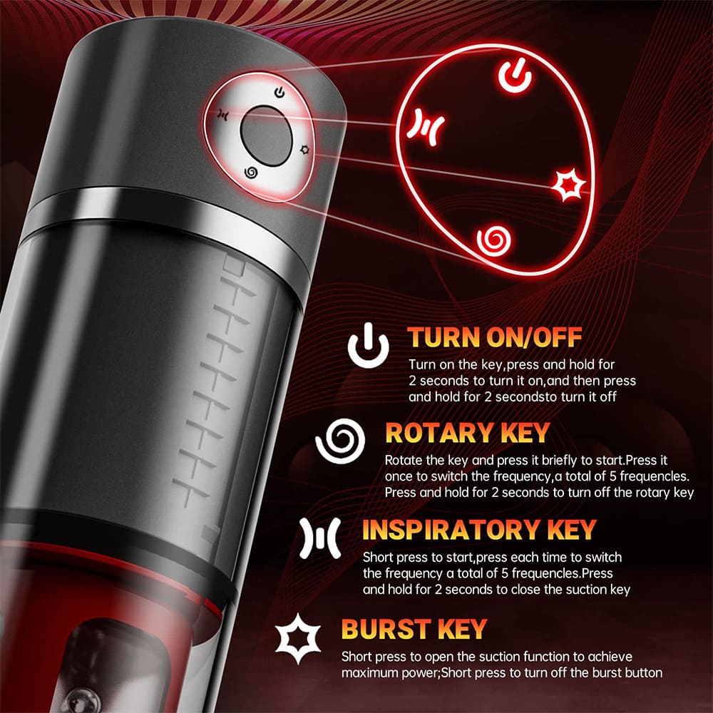 Fully Automatic 6 In 1 Vacuum Pump Sucking Clip Sucking Male Stroker – product view 15
