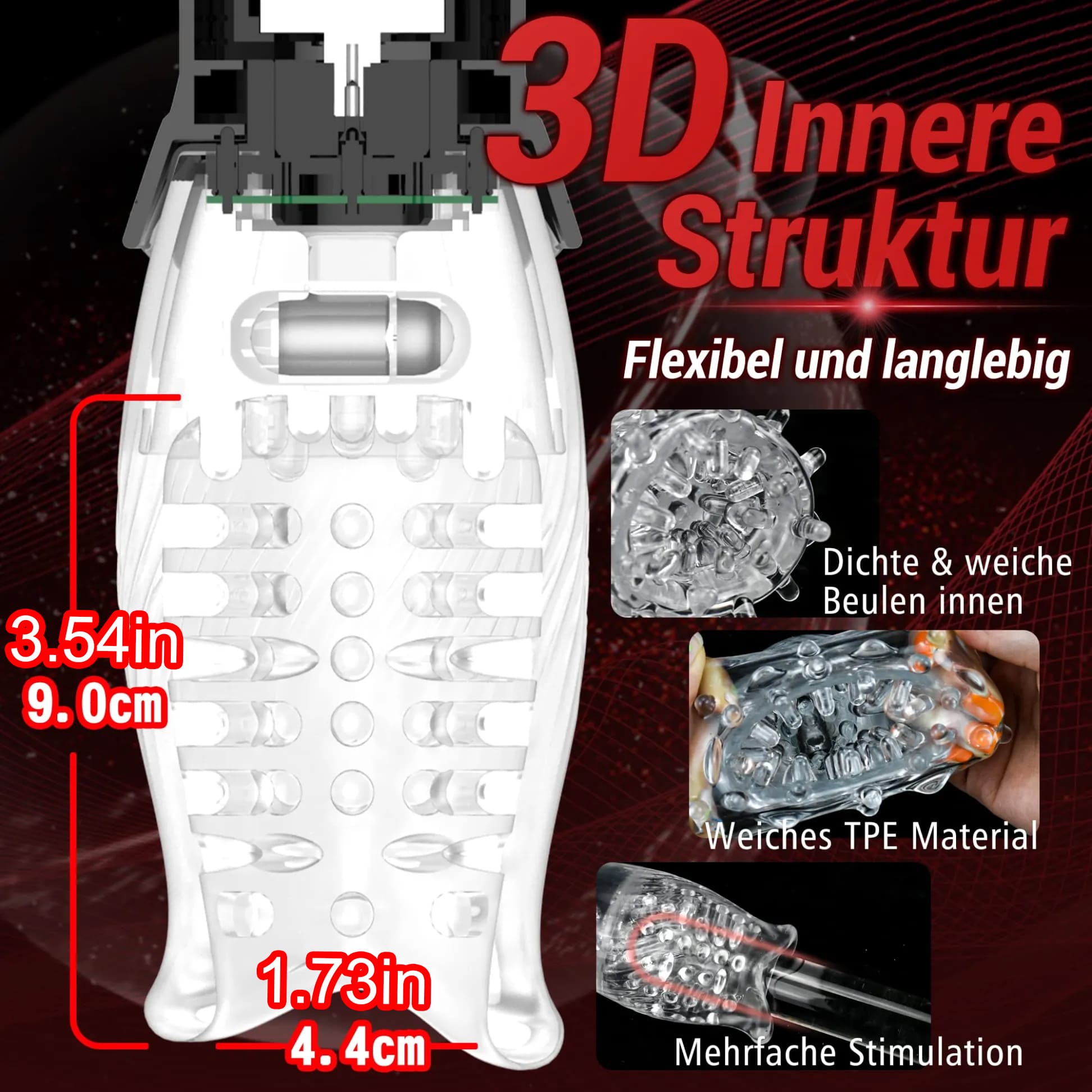 Gawk Gawk 3000 Blowjob Simulator Rotating Vibrating Suction – product view 4