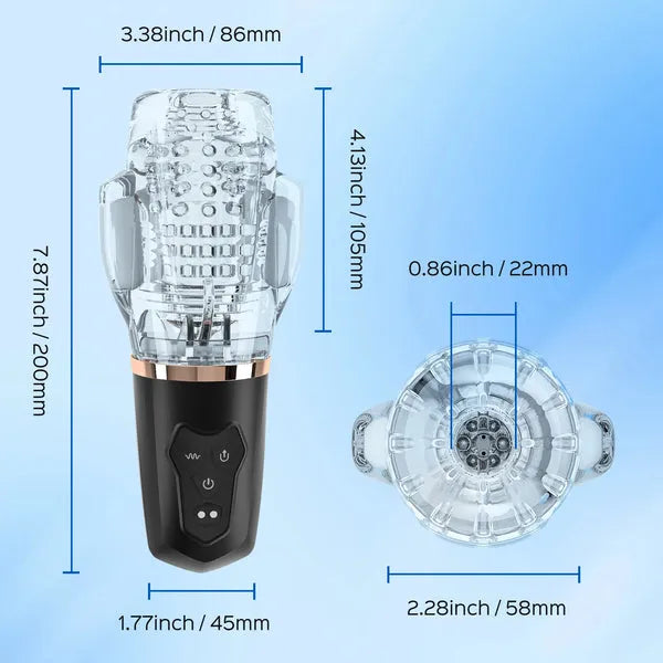 Gawk Gawk 3000 2nd Generation Dual Motor Blowjob Simulator Vibration Sucking – product view 6