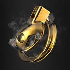 Gold Beatles Men's Penis Training Chastity Cage – product view 5