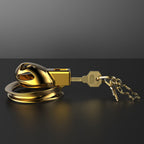 Gold Beatles Men's Penis Training Chastity Cage – product view 8