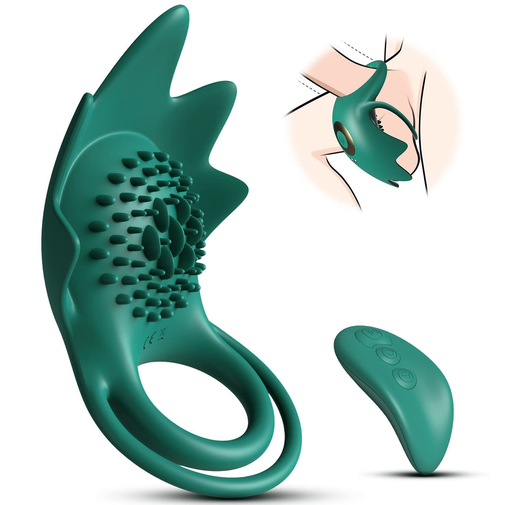 Vibrating Cock Ring with 10 Vibration Modes, Couple Penis Ring Glans Training Toy – product view 15