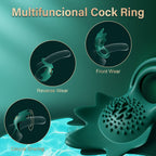 Vibrating Cock Ring with 10 Vibration Modes, Couple Penis Ring Glans Training Toy – product view 2