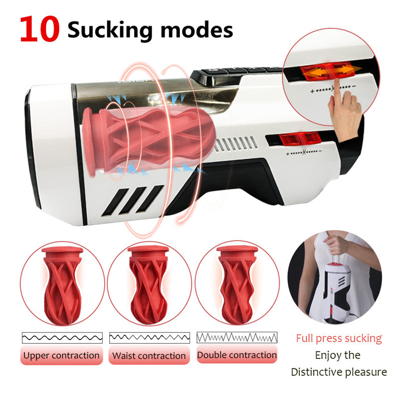 Leten Future Pro 708 1ST Generations 10 Sucking Mode High Speed Rotating Clamp Heated Male Stroker – product view 2