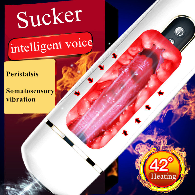 ThunderRide 7 Vibration Sucking Heating Automatic Male Stroker Hands Free Blowjob with Suction Base – product view 2