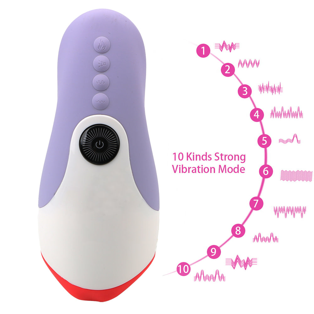 Leten 10 Vibrating Male Stroker Smart Warmer Tongue Licking Blowjob Toy – product view 10