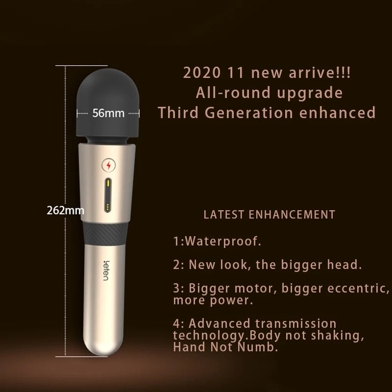 Leten Lightning 3 Powerful AV Wand Vibrator For Women – product view 5