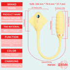 2 in 1 Pink Vibrator Vibration Tongue Licking with Vibrating Egg – product view 9