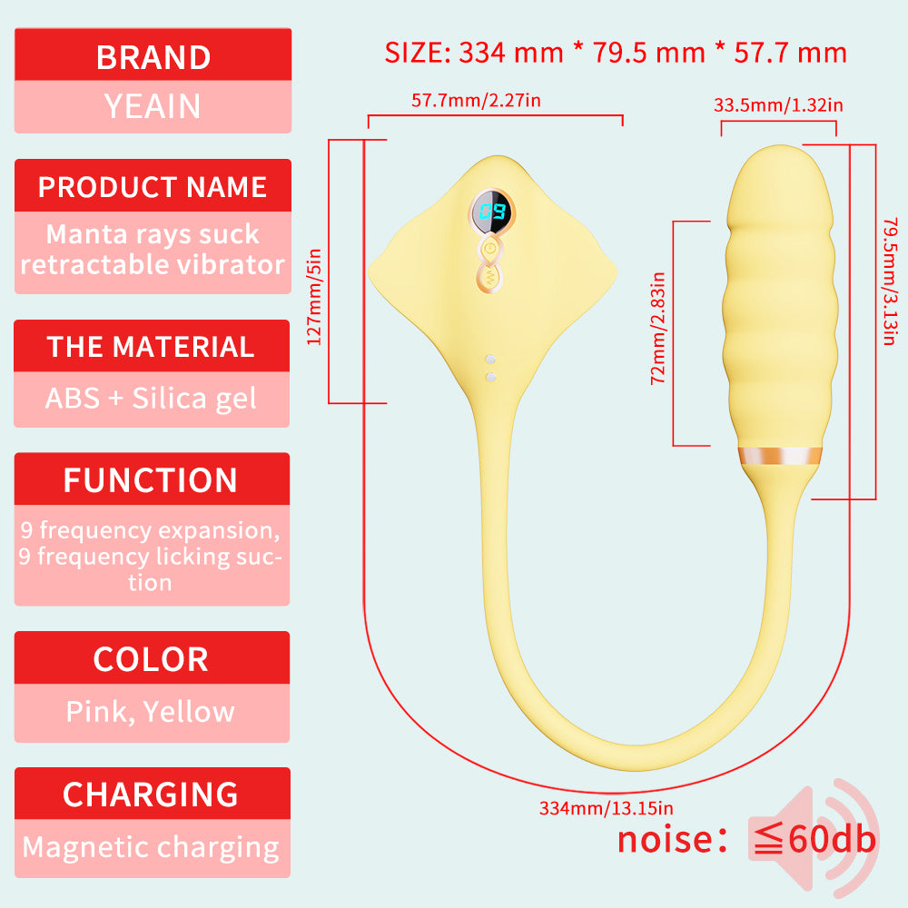 2 in 1 Pink Vibrator Vibration Tongue Licking with Vibrating Egg – product view 9
