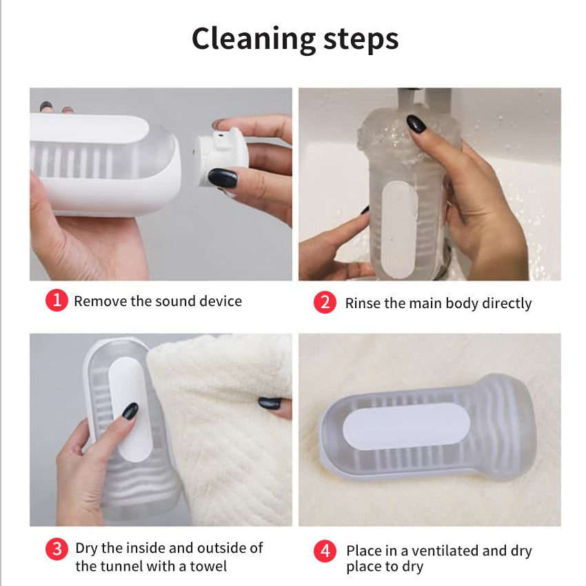 Leten Male Stroker Manual Vacuum Sucking Moans Voice Blowjob Toy – product view 7