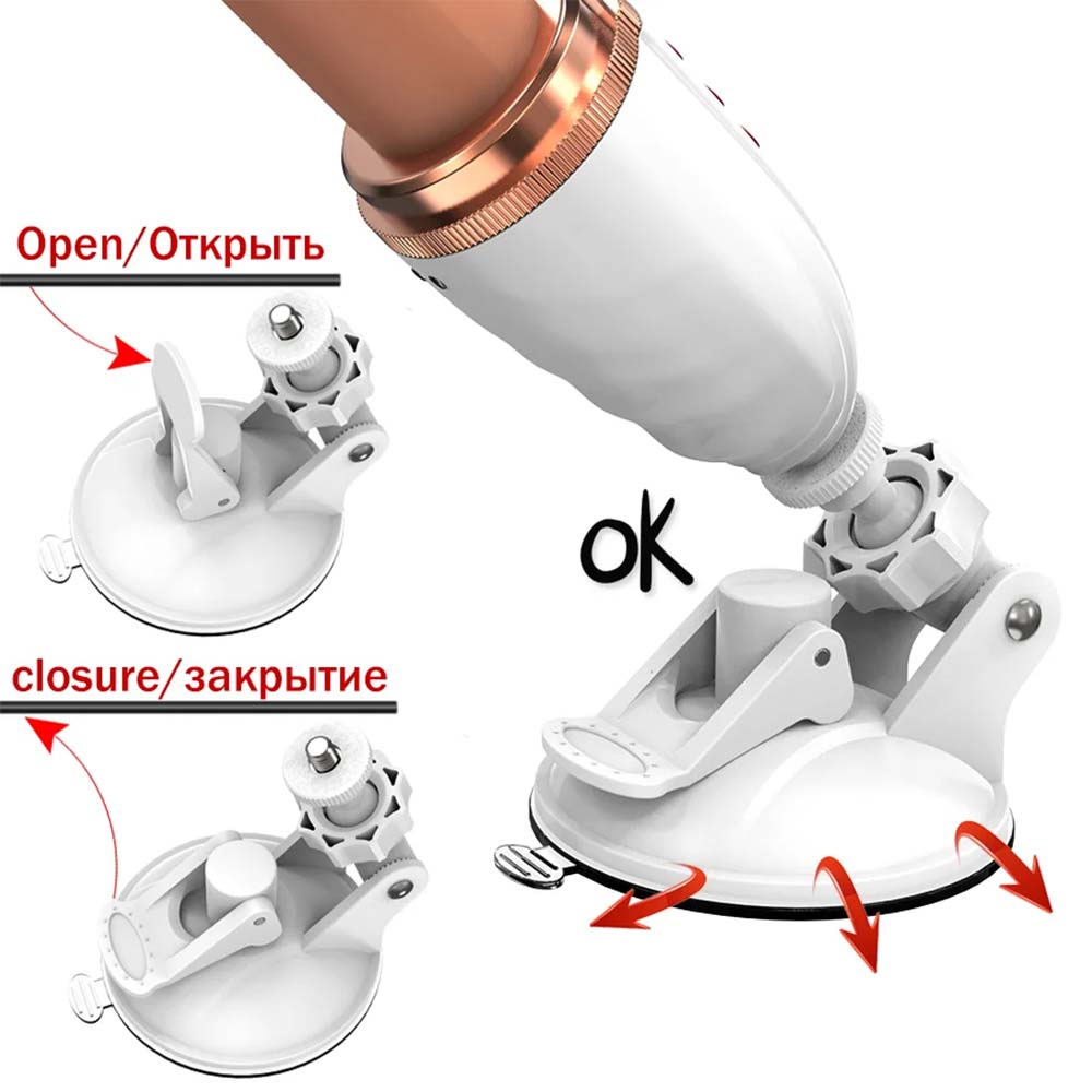 Hands-Free 2-In-1 Fully Automatic Telescopic Vibrating Dildo – product view 14