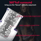 Leten 7 Thrusting Rotation sucking Male Stroker smart voice with Suction Base – product view 8