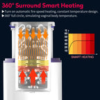 Leten 7 Thrusting Rotation sucking Male Stroker smart voice with Suction Base – product view 6