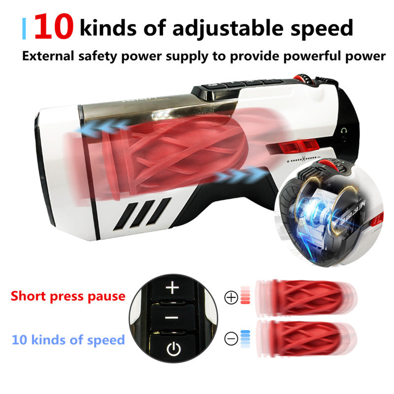 Leten Future Pro 708 1ST Generations 10 Sucking Mode High Speed Rotating Clamp Heated Male Stroker – product view 3