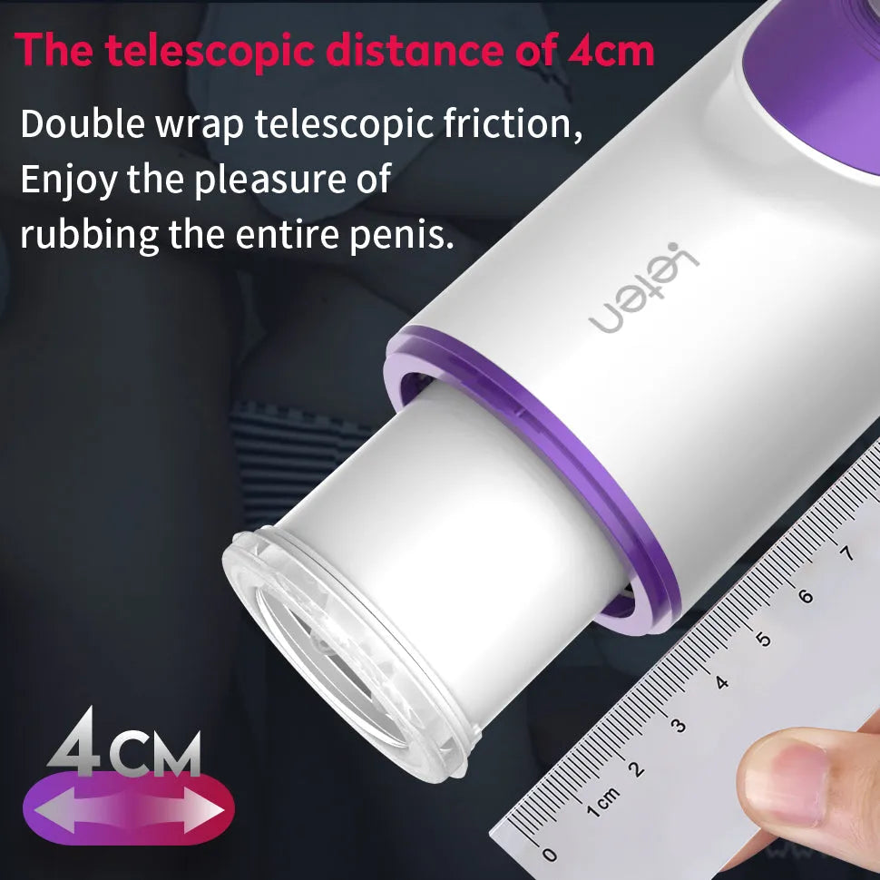 Leten 7 Thrusting Rotation sucking Male Stroker smart voice with Suction Base – product view 4