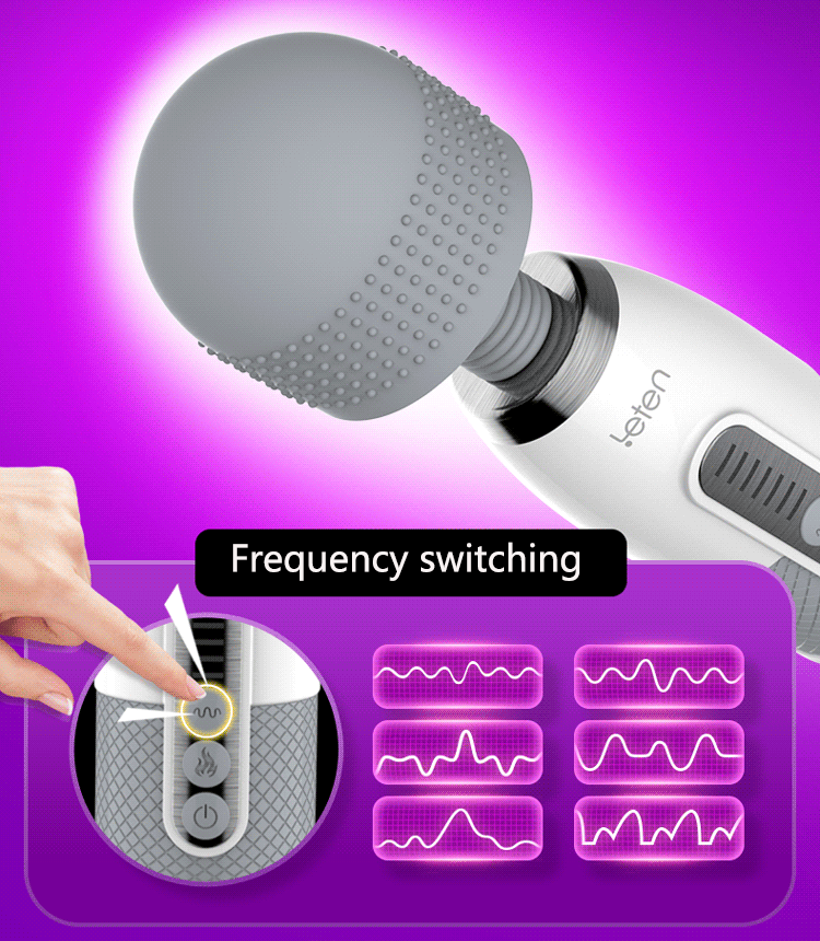 Leten Lightning Huge Big Head Magic Wand AV Stick Vibrator – product view 5