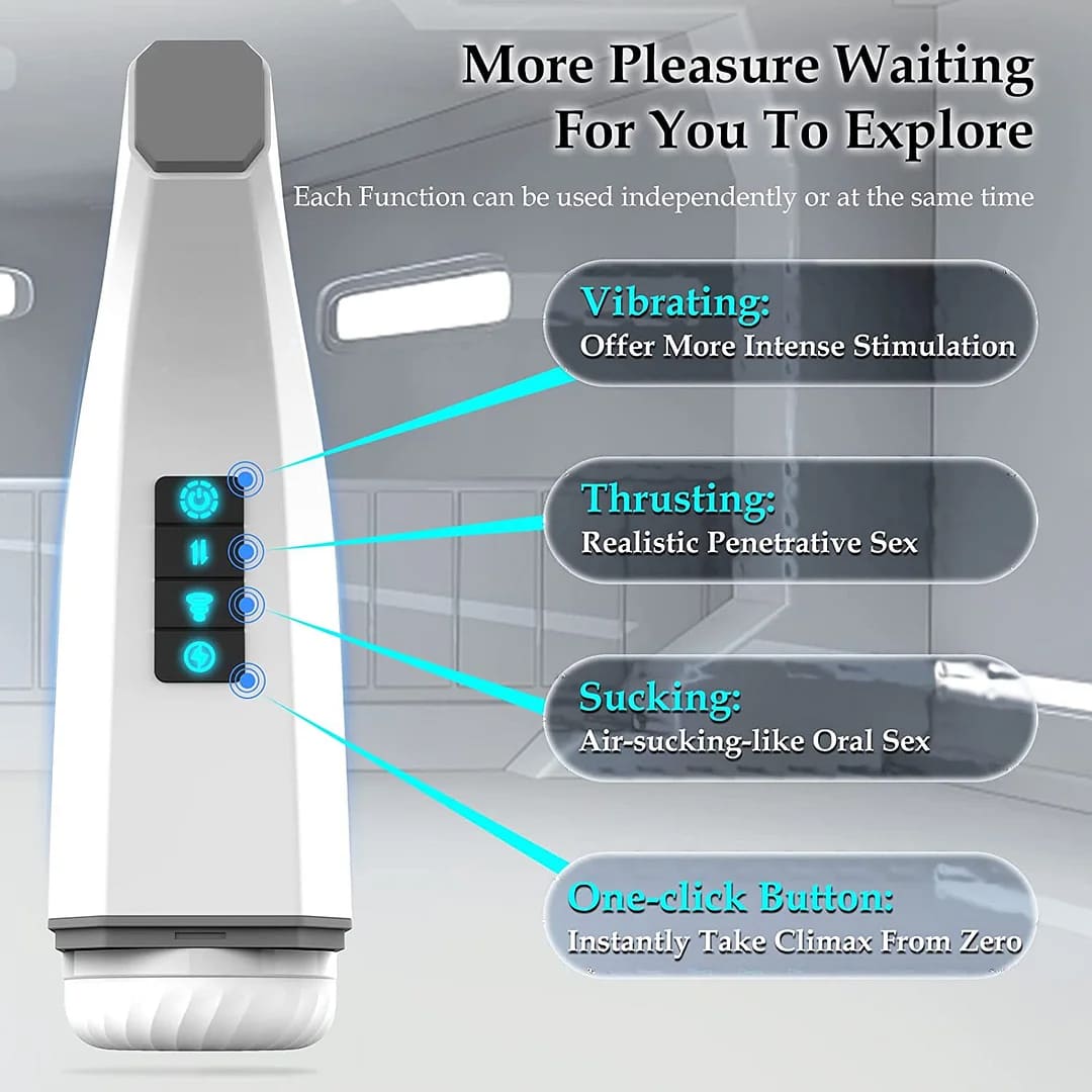 Hgod 007 Third Generation Retractable Heating Sucking Vibrating Male Stroker – product view 6