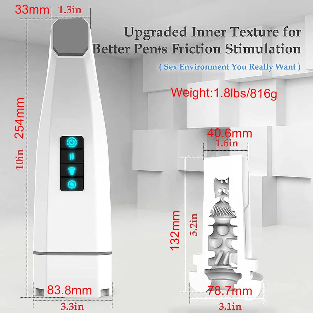 Hgod 007 Third Generation Retractable Heating Sucking Vibrating Male Stroker – product view 10