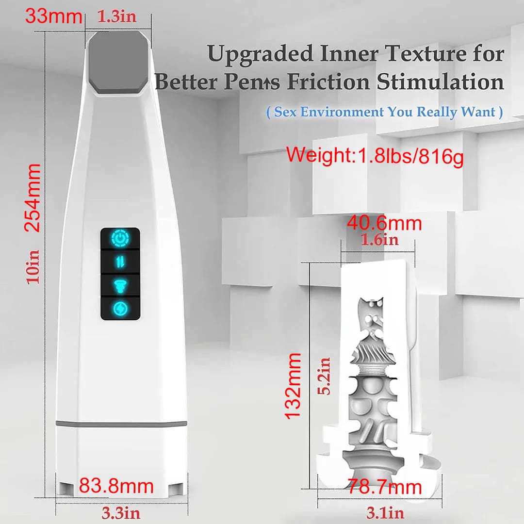Hgod 007 Third Generation Retractable Heating Sucking Vibrating Male Stroker – product view 10