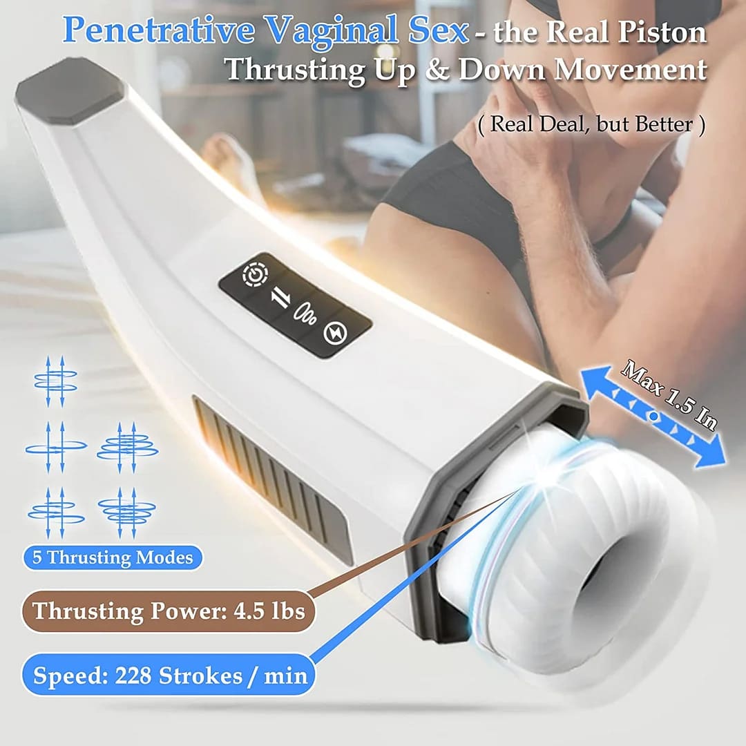 Hgod 007 Third Generation Retractable Heating Sucking Vibrating Male Stroker – product view 4