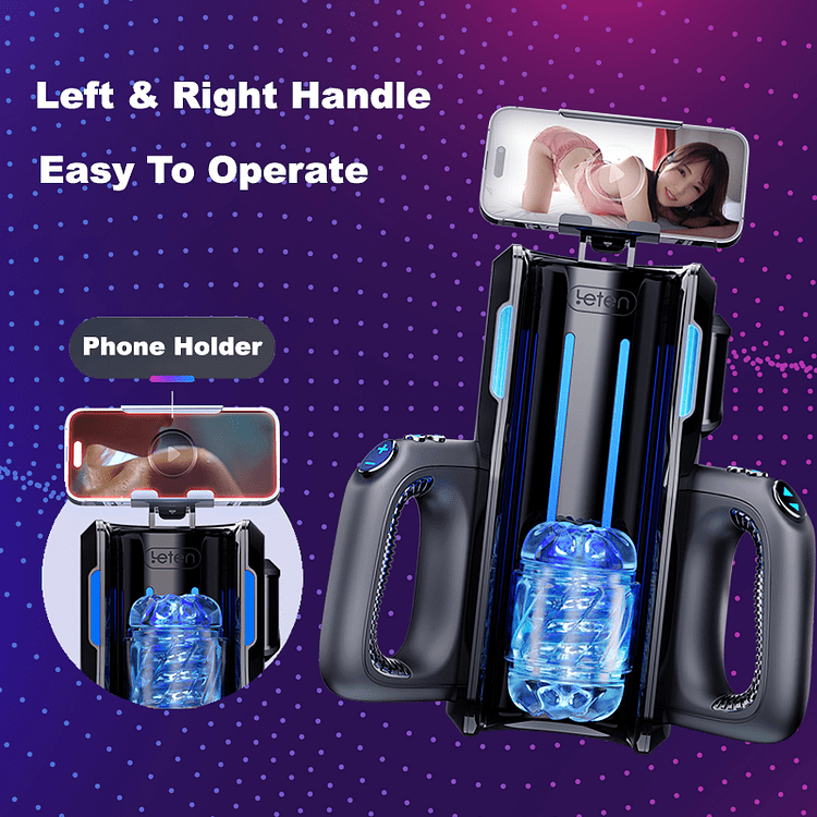 Leten Cannon King Pro Fully Automatic Stroker Ultra-Long Male Stroke Machine With Handle – product view 11