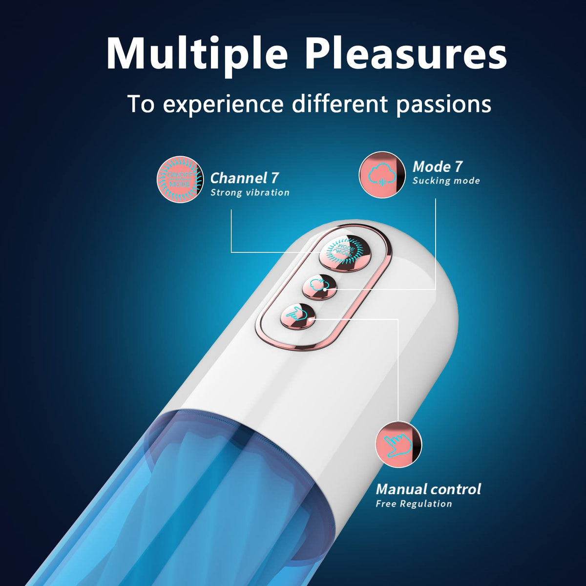TitanGlideX 7 Vibration 3 Sucking Electric Stroker Sucking Vibrating Voice Male Stroker — product image 9