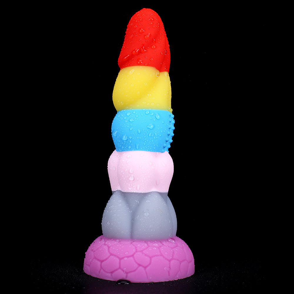 8 Inch Rainbow Dildo Silicone Best Suction Cup Allovers Dildo – product view 9