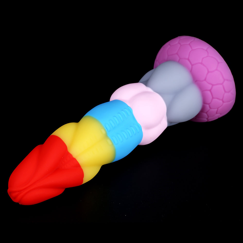 8 Inch Rainbow Dildo Silicone Best Suction Cup Allovers Dildo – product view 11
