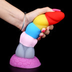 8 Inch Rainbow Dildo Silicone Best Suction Cup Allovers Dildo – product view 7