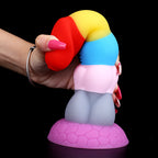 8 Inch Rainbow Dildo Silicone Best Suction Cup Allovers Dildo – product view 3