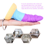 Colorful Mixed Color Alien Dildo - Thick Rainbow Dildo – product view 3
