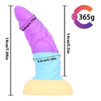 Colorful Mixed Color Alien Dildo - Thick Rainbow Dildo – product view 7