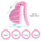 Male Chastity Device Cage - Ultra Small Lightweight Pink Metal Chastity Cage – product view 7