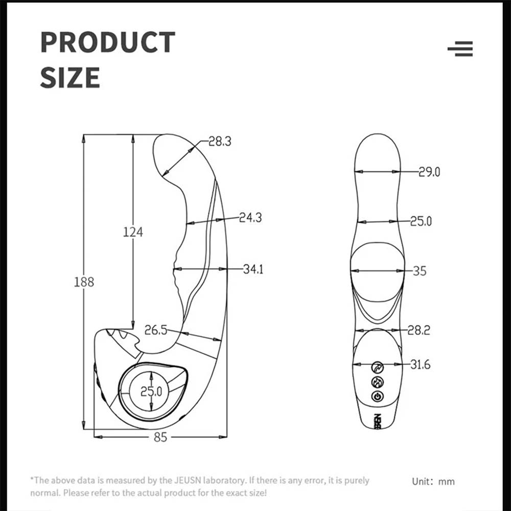 Men's Backcourt Masturbation Supplies Heated And Vibrating Prostate Massagers – product view 7