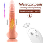 Heated Vibrating Dildo | Remote Control Thrusting Vibrator – product view 2