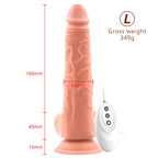 Heated Vibrating Dildo | Remote Control Thrusting Vibrator – product view 4