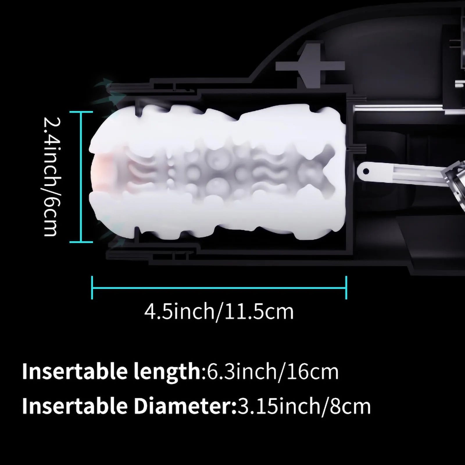 2026 Leten Bermuda 4 In 1 Heating Telescopic Sucking Voice Male Stroker – product view 6