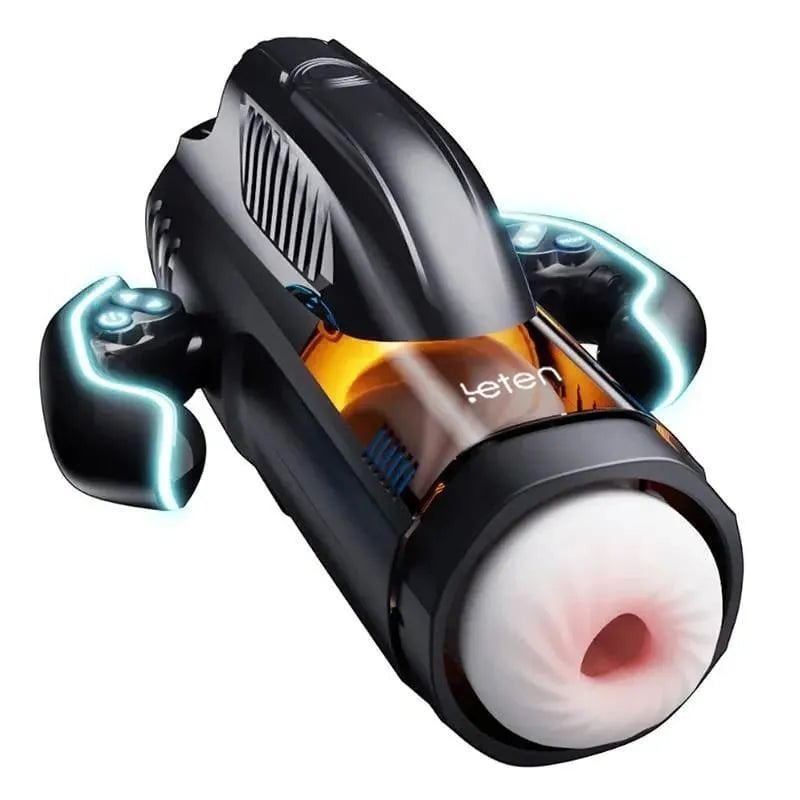 2026 Leten Bermuda 4 In 1 Heating Telescopic Sucking Voice Male Stroker – product view 9