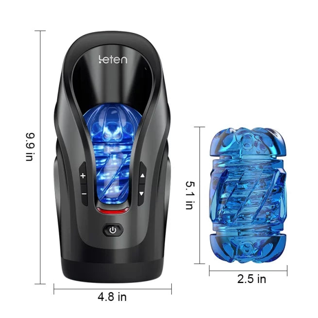 2026 New Leten Fully Automatic 10 Frequency Telescopic Fixed-Point Adjustment Male Stroker – product view 12